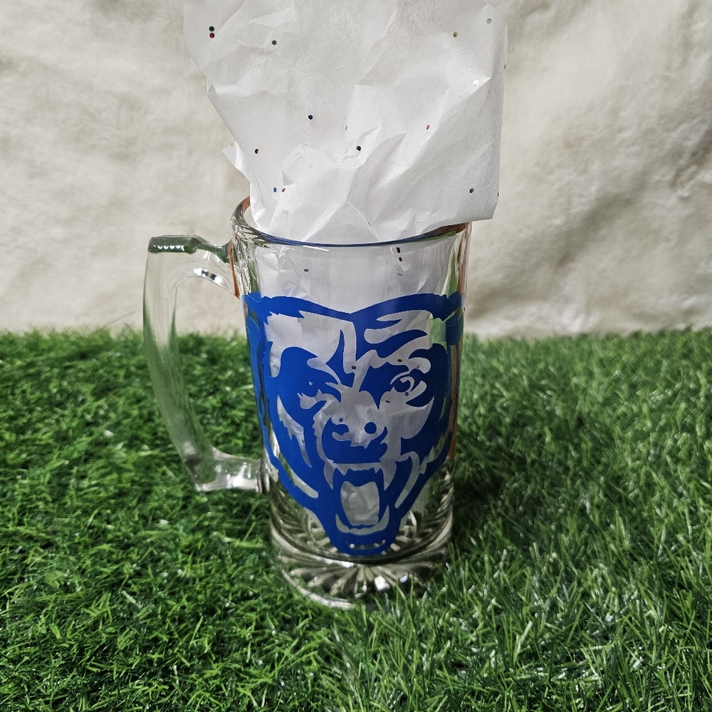 Glass Mug with Bear logos